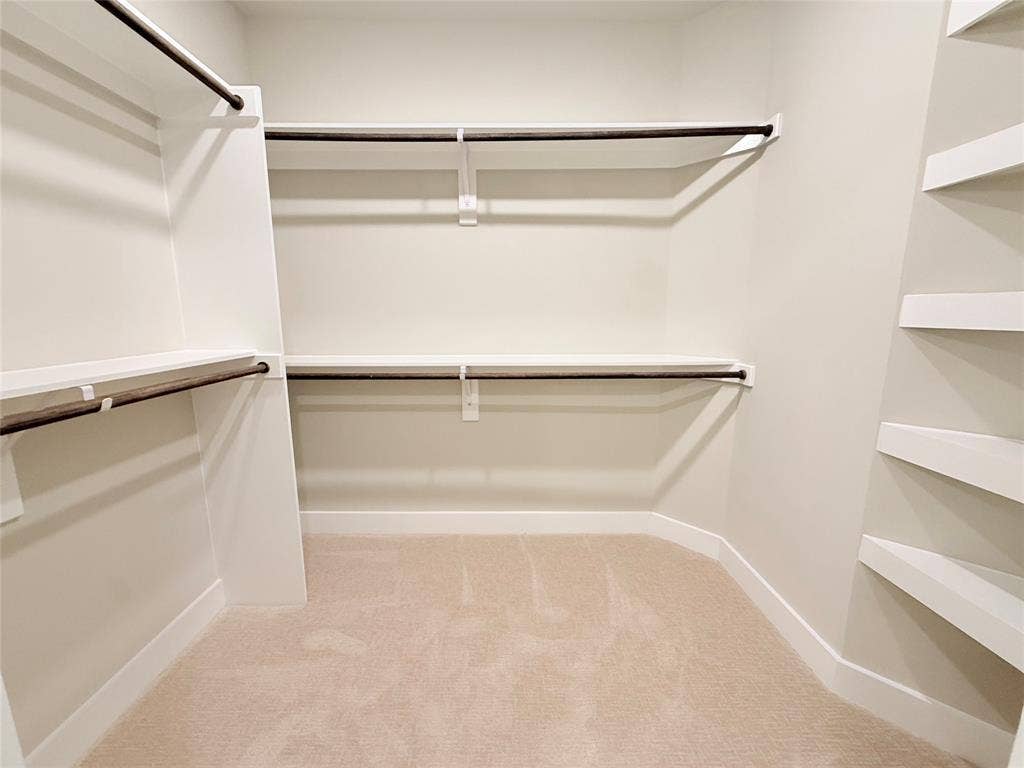 3255 Carlisle Street, #1207, Dallas, TX 75204 Walk in closet featuring light carpet