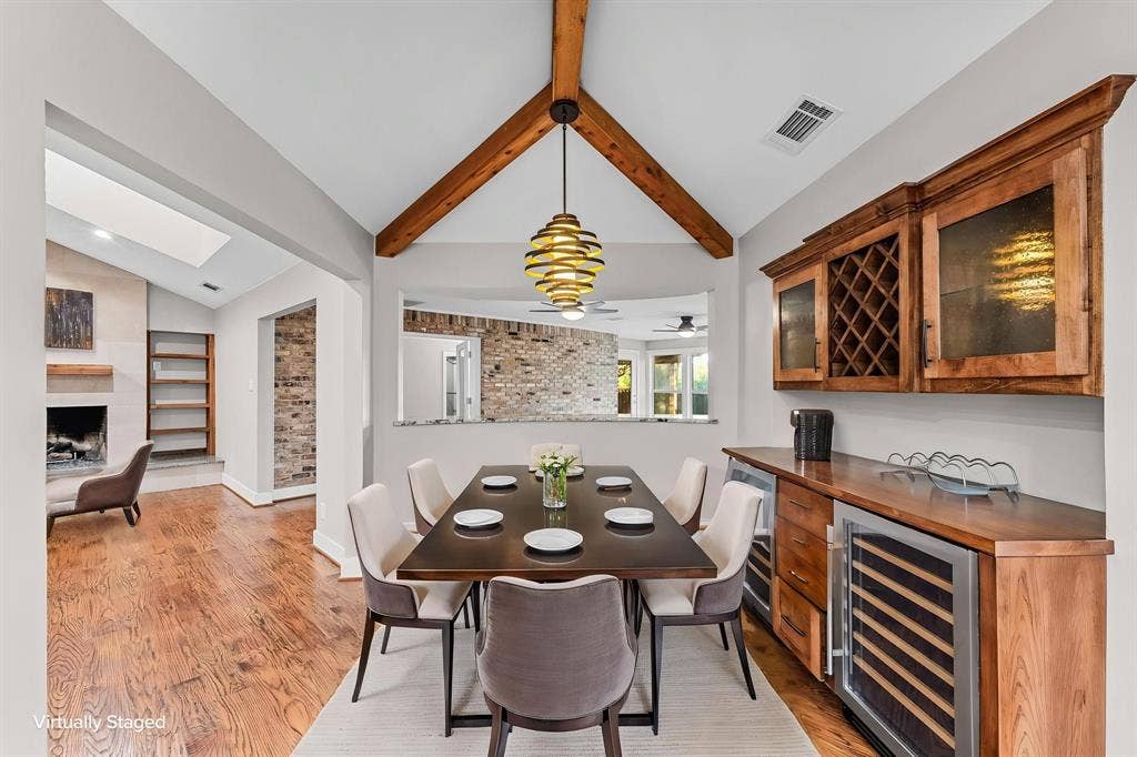 9656 Ravensway Drive, Dallas, TX 75238 Virtually staged breakfast area