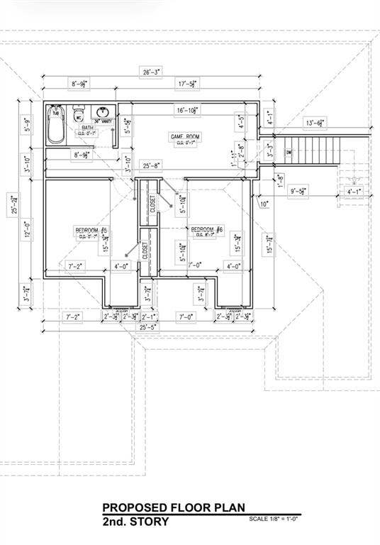 16333 County Road 339, Terrell, TX 75161 Proposed Floor Plan for Unfinished Attic Space with Exterior Door Access