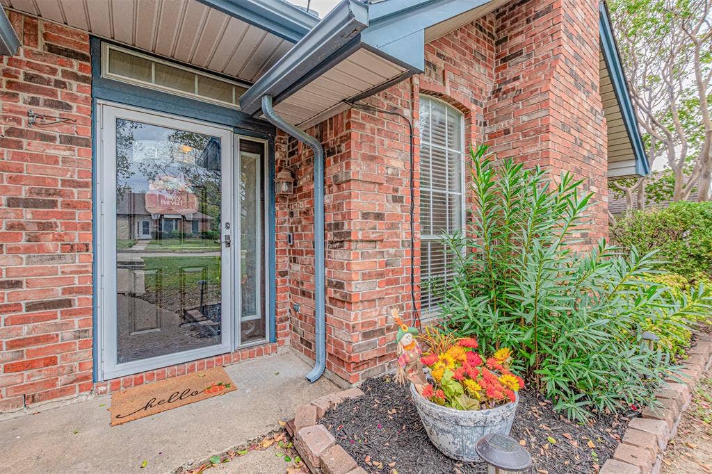 1321 Hall, Seagoville, TX 75159 Welcoming front porch with door featuring keypad entry