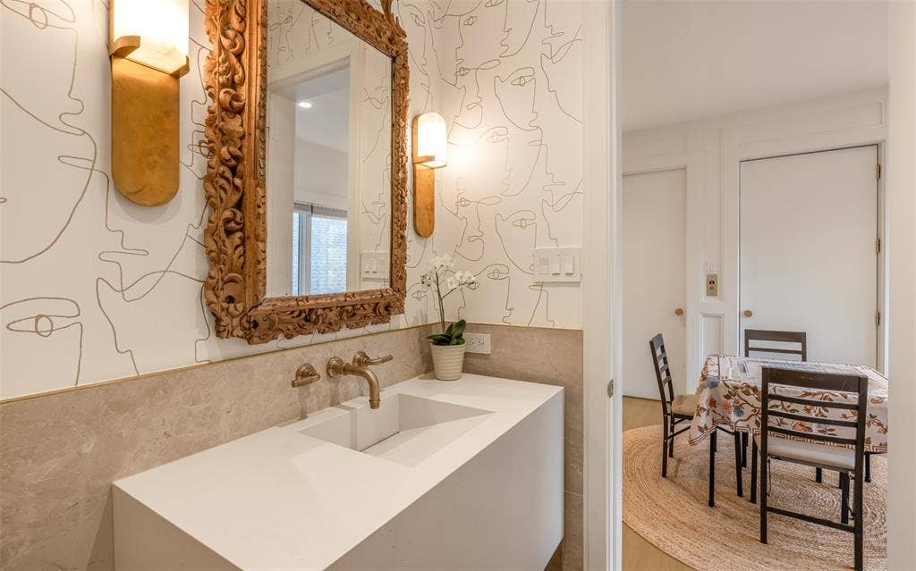 Second floor powder bathroom