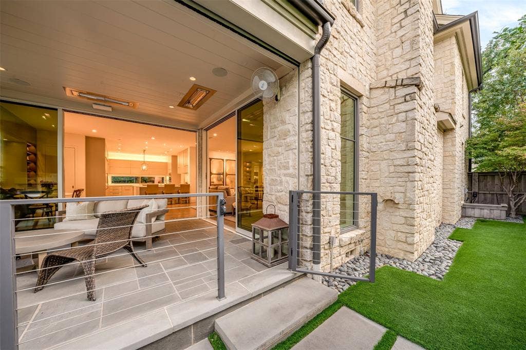 View of floor to ceiling sliding glass doors