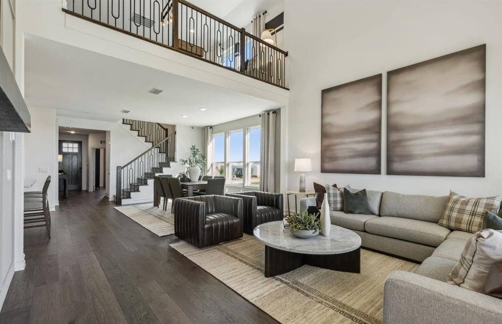4149 Gonzales Drive, McKinney, TX 75071 *Model Representation - Gathering room with view of main living areas