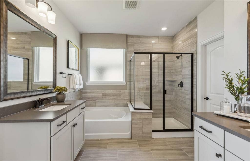 4149 Gonzales Drive, McKinney, TX 75071 *Model Representation - Owner's suite bath with separate vanities