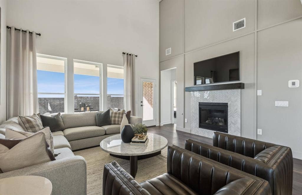 4149 Gonzales Drive, McKinney, TX 75071 *Model Representation - Spacious gathering room with large windows