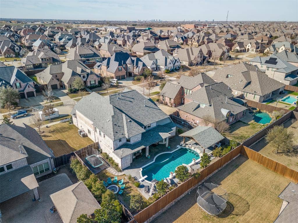 Aerial view featuring a residential view