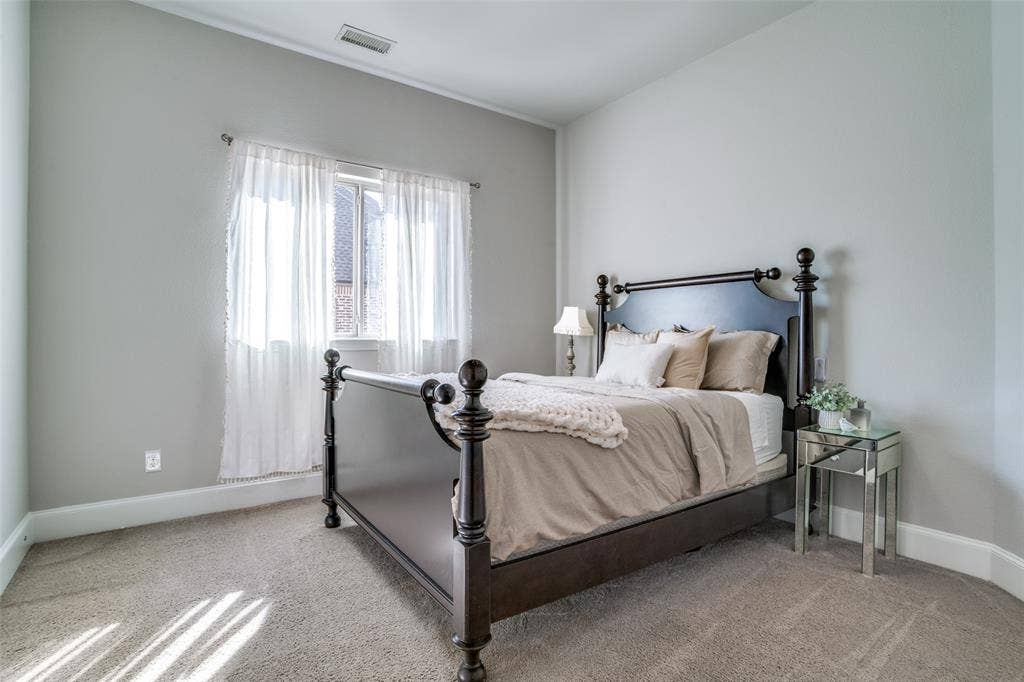 2nd bedroom down with a full bath