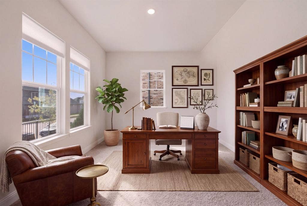 2517 Lafayette Drive, Rowlett, TX 75088 1st floor office, virtual staged