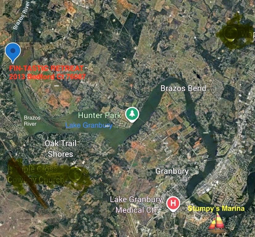 Access to Brazos River and into Lake Granbury