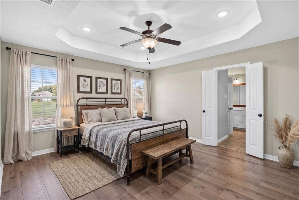 204 Bounding Main Street, Gun Barrel City, TX 75156 Primary Bedroom virtually staged to show potential