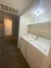 8110 Skillman Street, #1053, Dallas, TX 75231 Washroom with separate washer and dryer