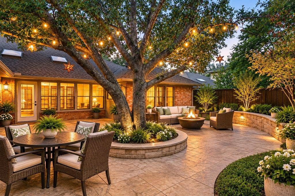2404 Monmouth Court, Plano, TX 75075 Stamped concrete Patio, Virtually Staged