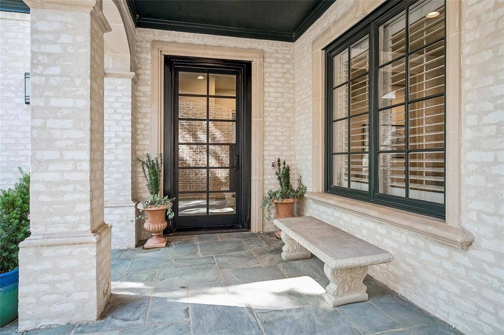 Metal & glass modern front door