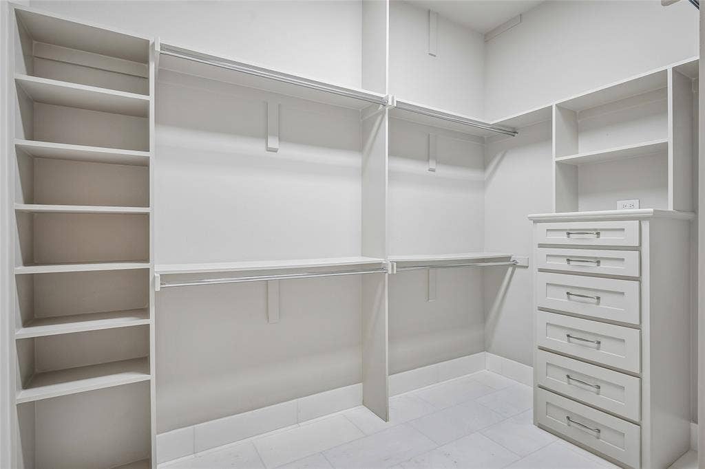 First primary closet with plenty of built-ins