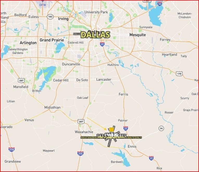 000 Moseley Road, Ennis, TX 75119 Map Locater