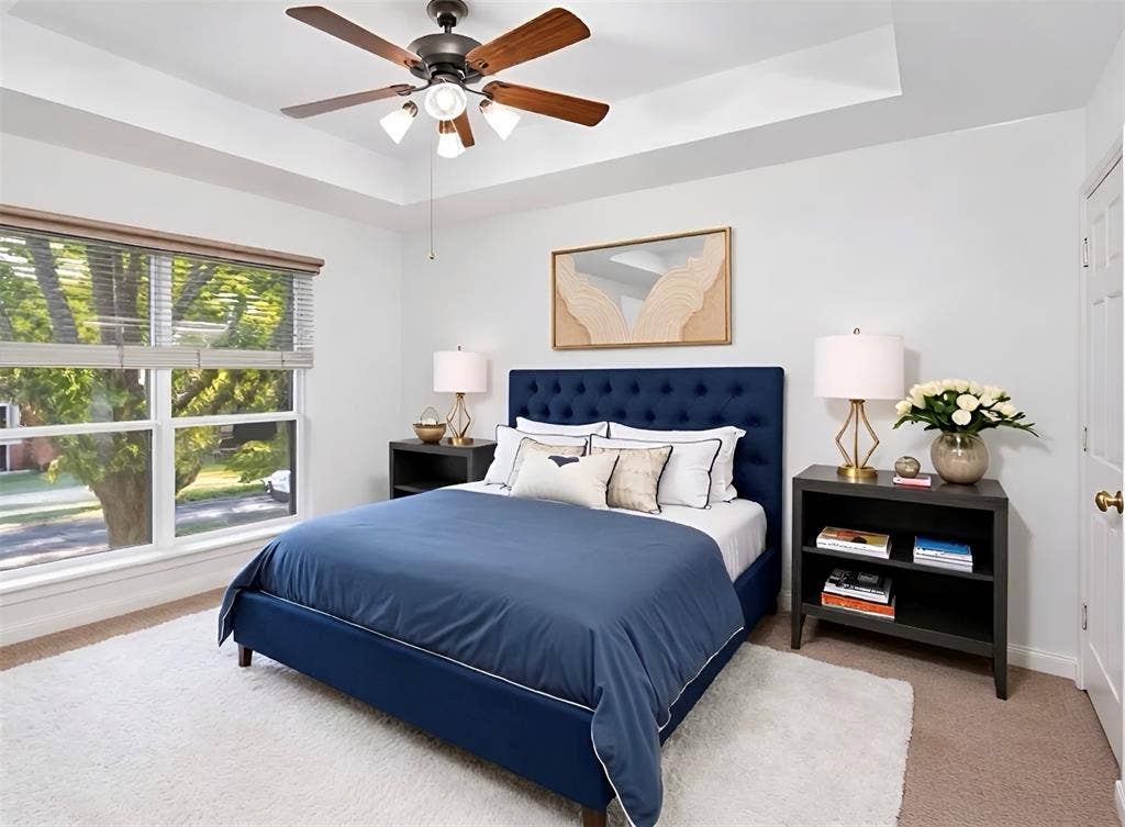 Upstairs Bedroom Virtually Staged