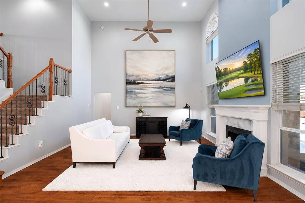 Family Room Virtually Staged