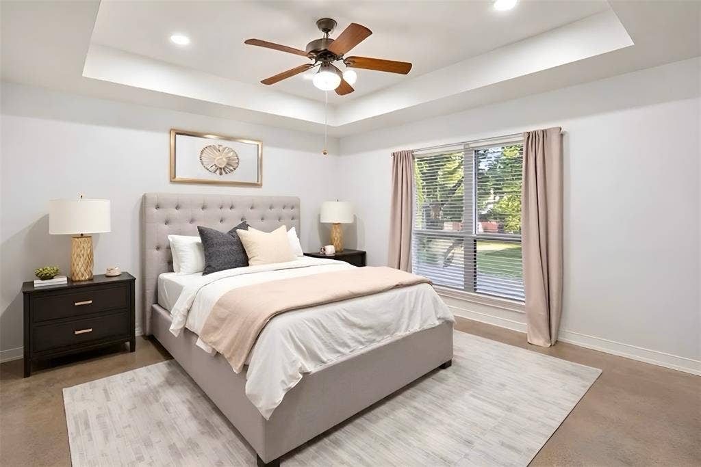 Bedroom Upstairs Vitually Staged
