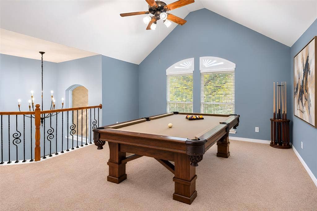 Upstairs Gameroom Virtually Staged