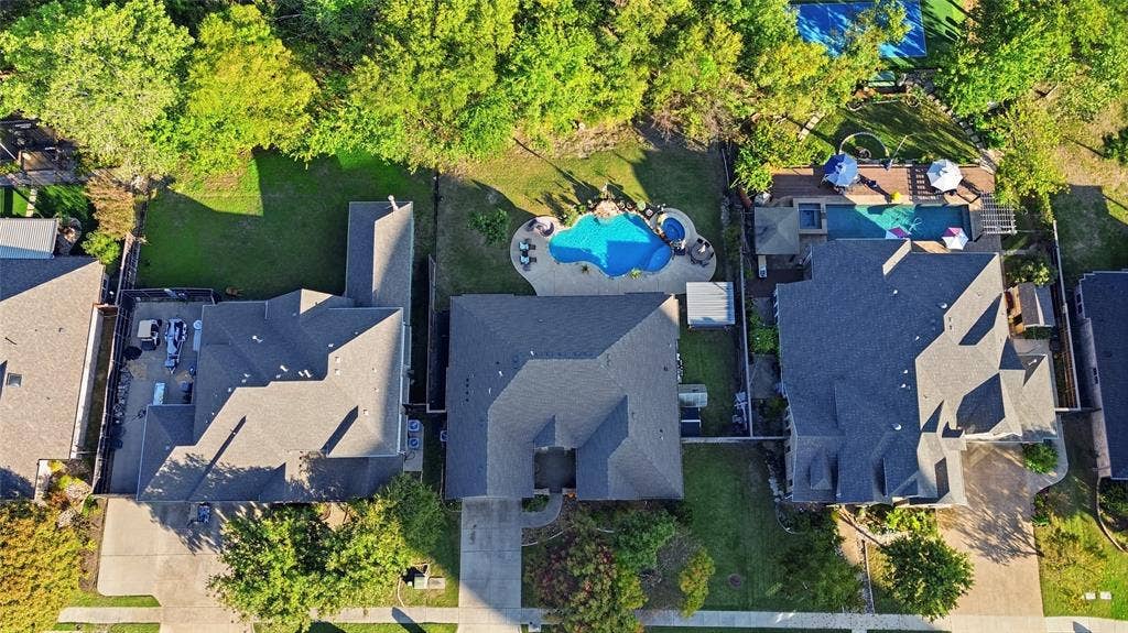 1614 Jeffrey Drive, Wylie, TX 75098 Aerial view from front of home