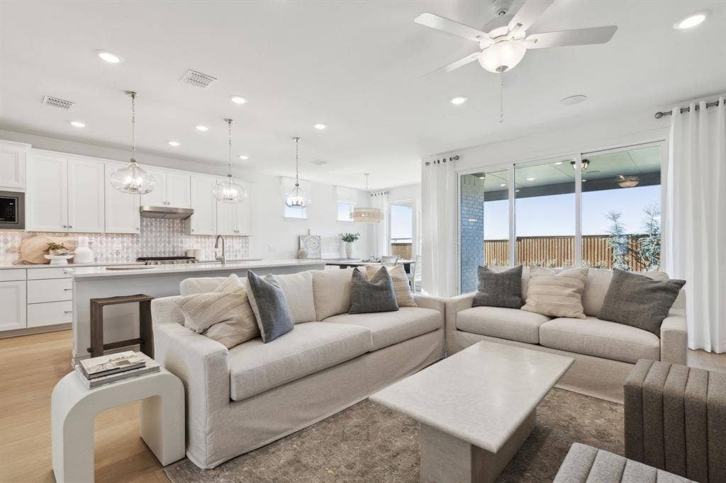 4337 Mickelson Avenue, Celina, TX 75009 *Model Representation - Gathering room with view of main living areas