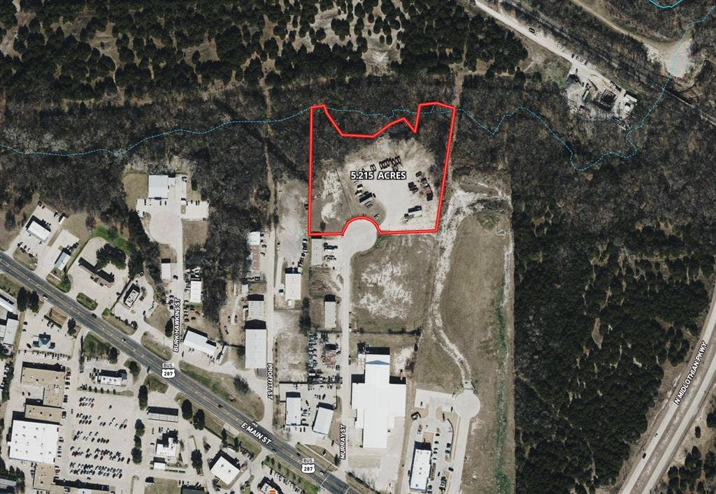 TBD 5.215 ac Murray Street, Midlothian, TX 76065 Aerial Boundaries