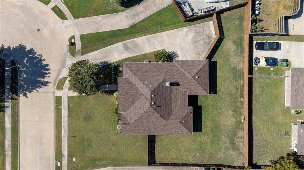 409 Danmire Drive, Murphy, TX 75094 Overhead view