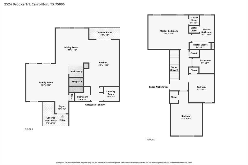 2524 Brooke Trail, Carrollton, TX 75006 Floor plan