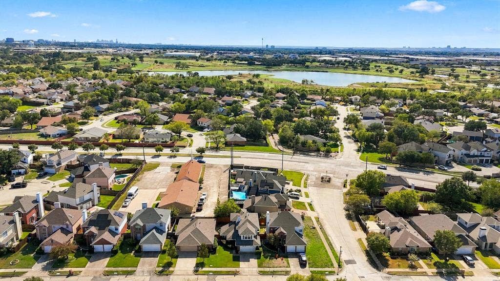 2524 Brooke Trail, Carrollton, TX 75006 Aerial perspective towards Keller Spring.