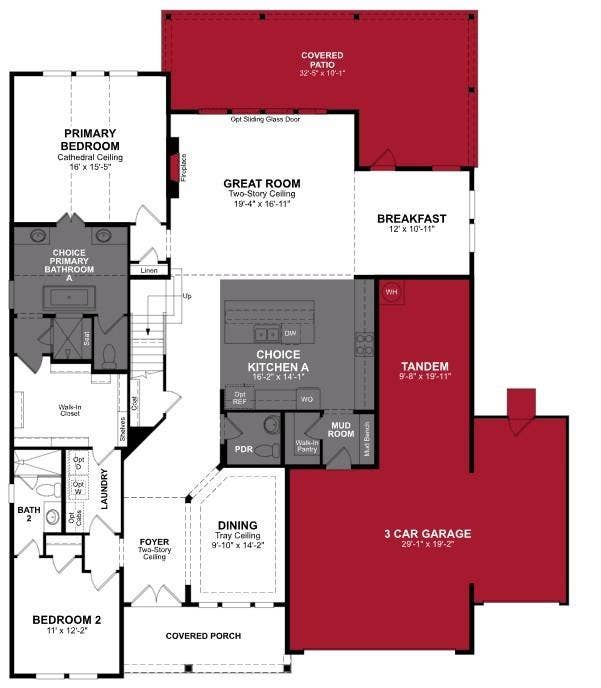 411 Aqua Court, Heath, TX 75126 Beazer Homes Heath Golf & Yacht Club Lockhart Floorplan.