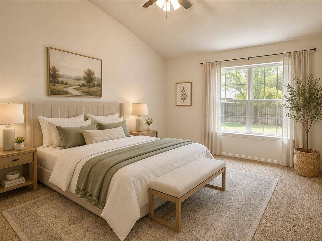 Primary BR upstairs with large walk-in closet and ensuite