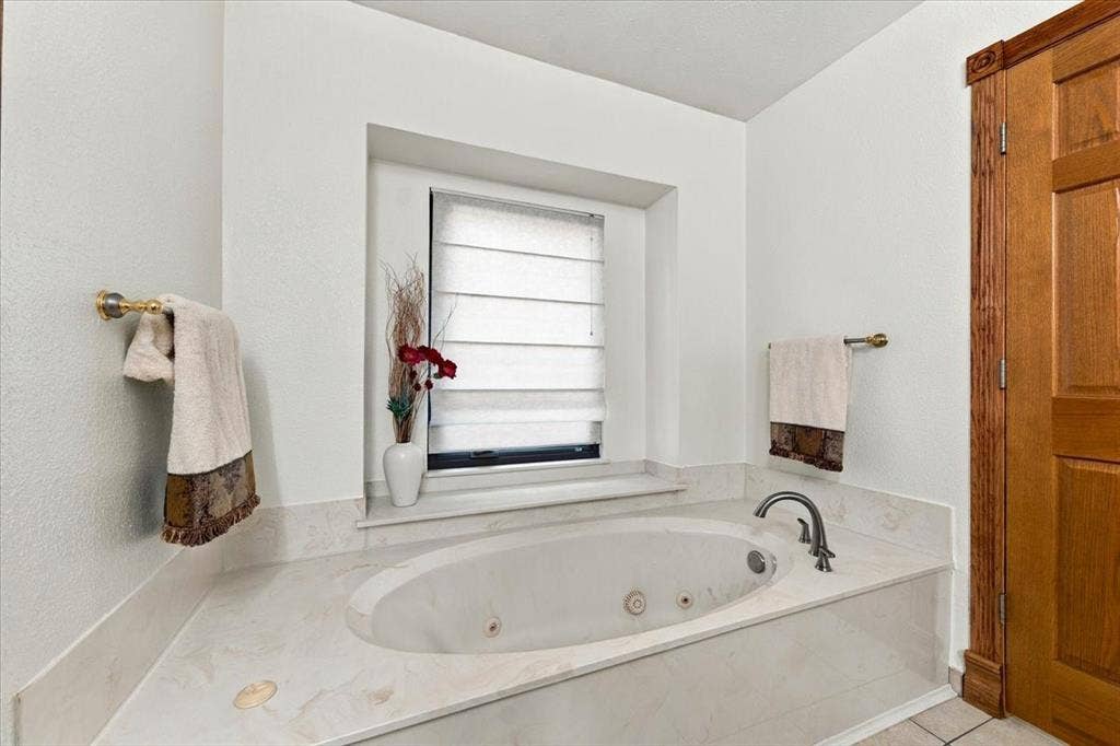 1508 Heidi Drive, Plano, TX 75025 Jetted tub - window to east side of the yard