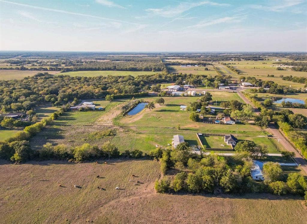 3659 N Katy Road, Ross, TX 76640 Expansive rural acreage featuring open pasture land, mature trees, and a private pond