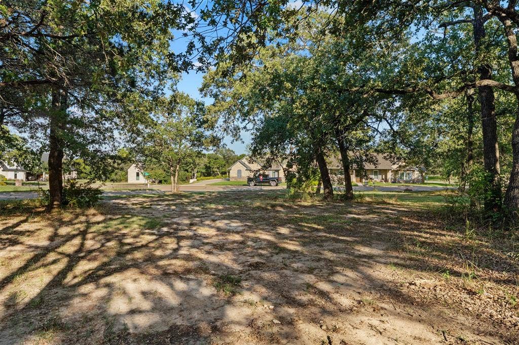 1027 Dominion Oaks Drive, China Spring, TX 76633 Expansive residential lot featuring mature trees