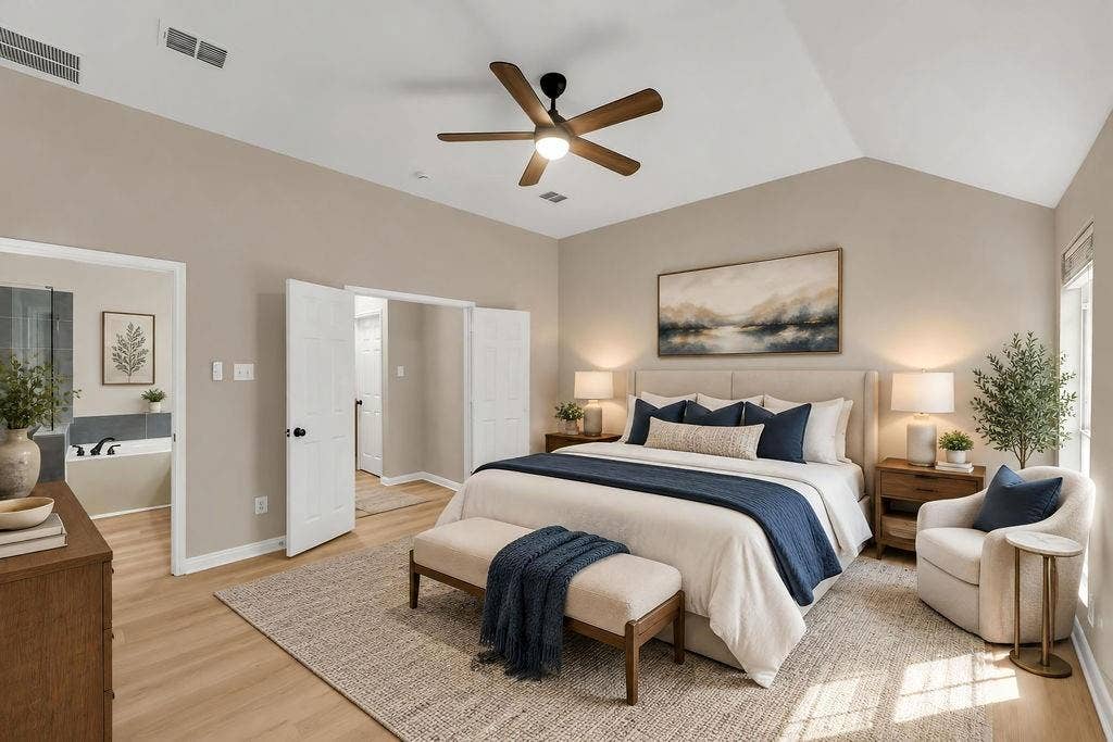 12109 Biloxi Drive, Frisco, TX 75035 Master Bedroom with virtual staging