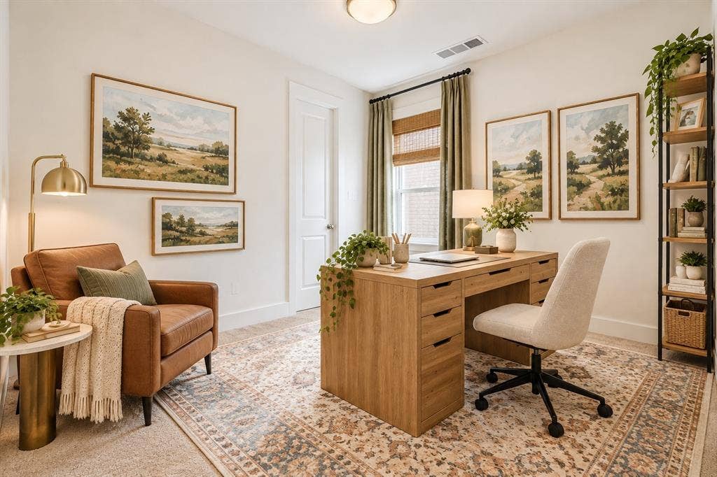 2836 Epping Way, Celina, TX 75009 Versatile first-floor flex space, ideal for a home office, study, or fifth bedroom.
