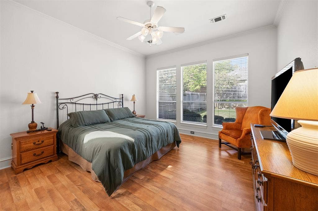 1516 Hackett Creek Drive, McKinney, TX 75072 Private Bedroom with room for a seating area.