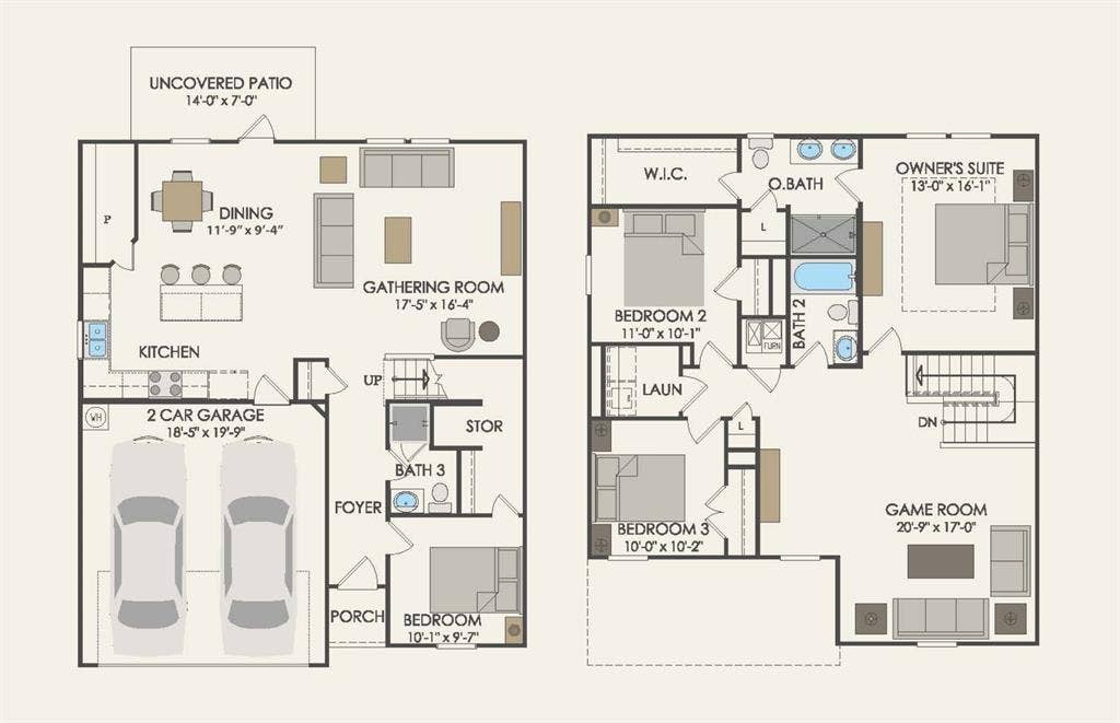 1054 Clear Dusk Lane, Forney, TX 75126 Floor plan