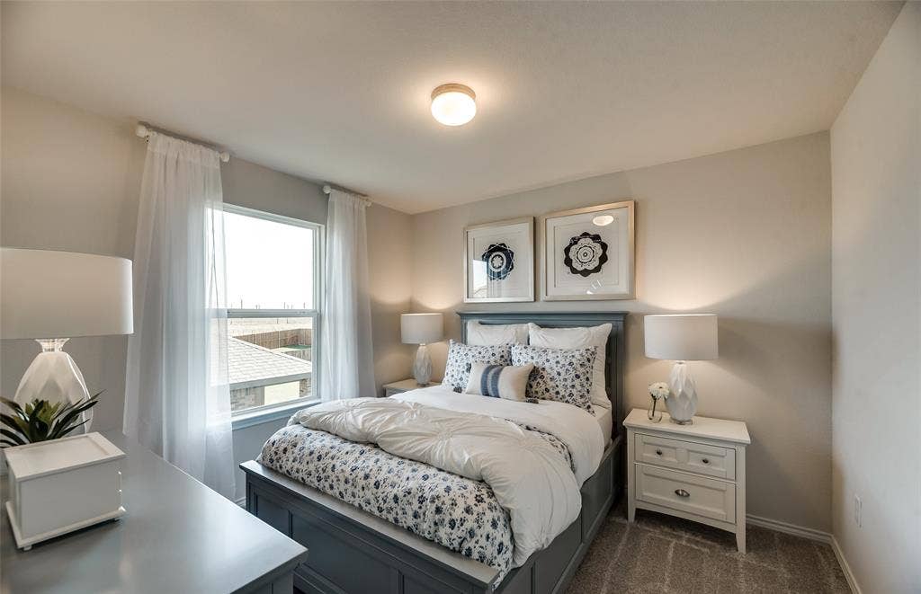 1054 Clear Dusk Lane, Forney, TX 75126 *Model Representation - Spacious secondary bedroom with large windows