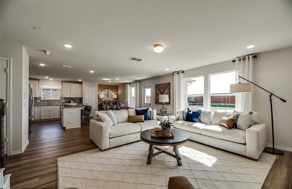 1054 Clear Dusk Lane, Forney, TX 75126 *Model Representation - Gathering room with view of main living areas