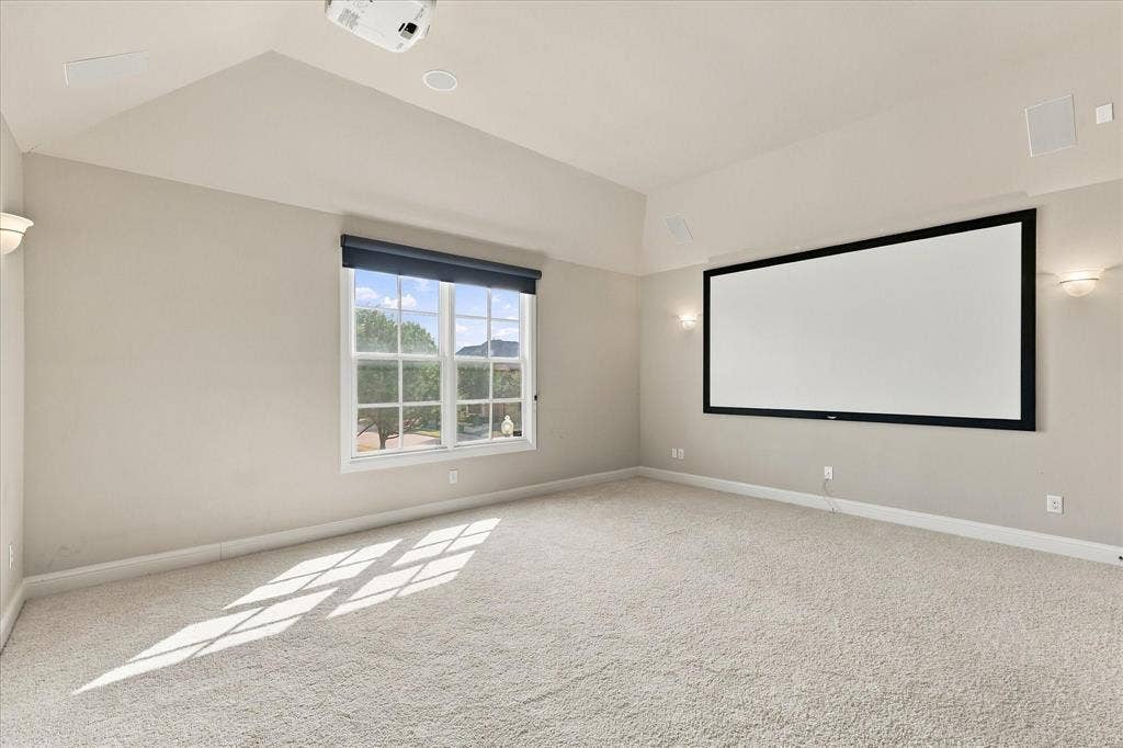 6200 Corsica Way, Plano, TX 75024 Upstairs media room. Screen stays!
