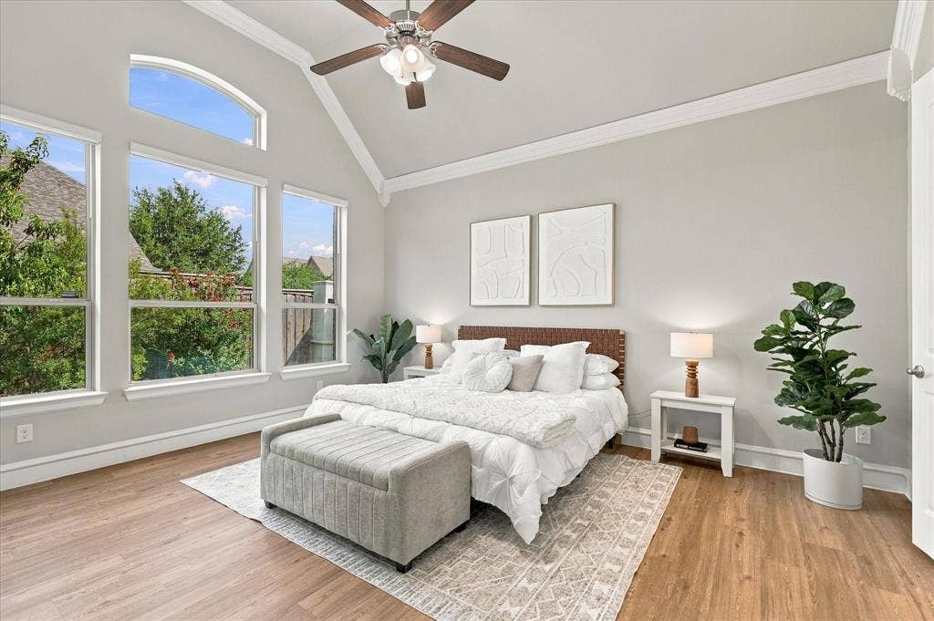 6200 Corsica Way, Plano, TX 75024 First floor primary suite with backyard views