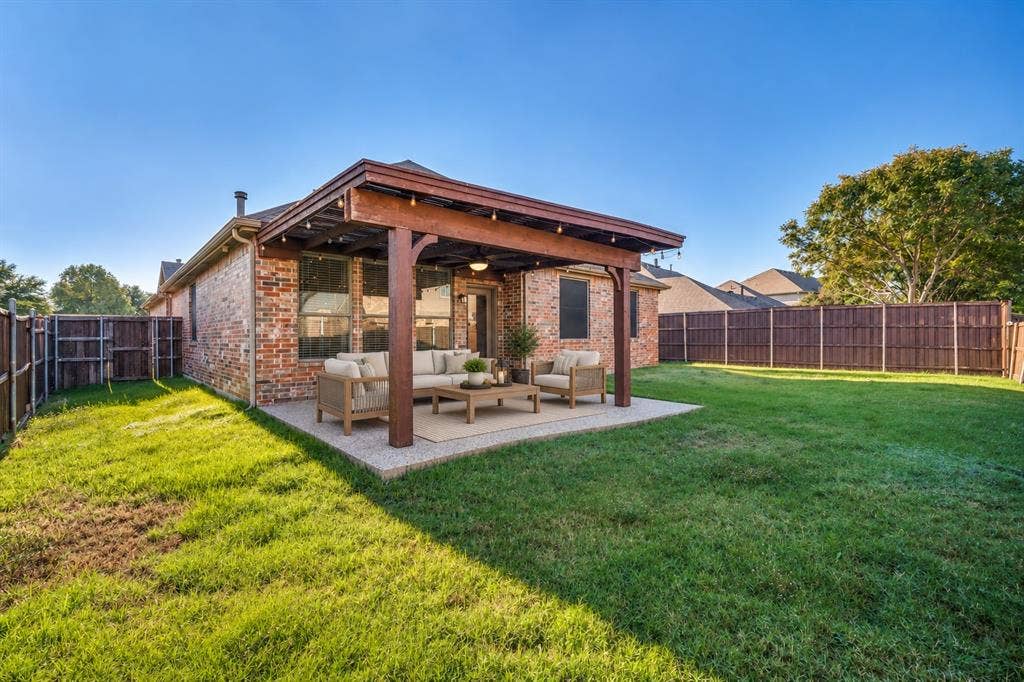 213 Bugle Call Road, Forney, TX 75126 Virtually staged patio