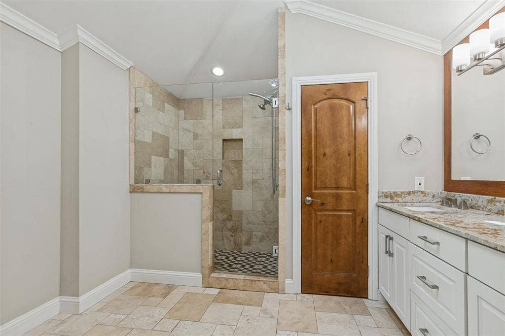 6507 Starling Circle, Dallas, TX 75209 Primary bath has large shower