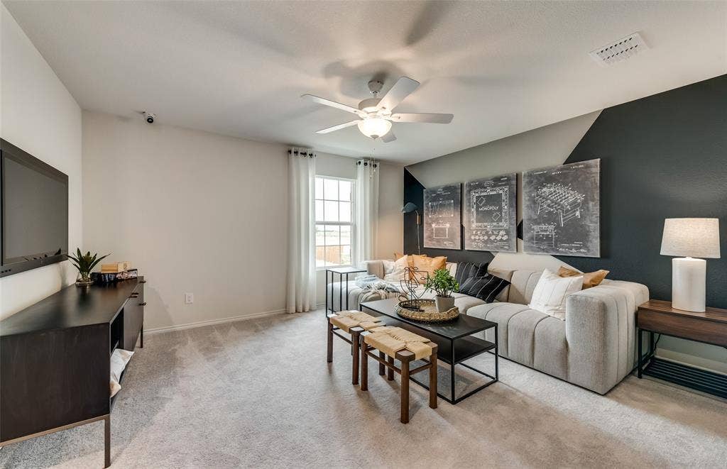 1056 Clear Dusk Lane, Forney, TX 75126 *Model Representation - Spacious game room on second level