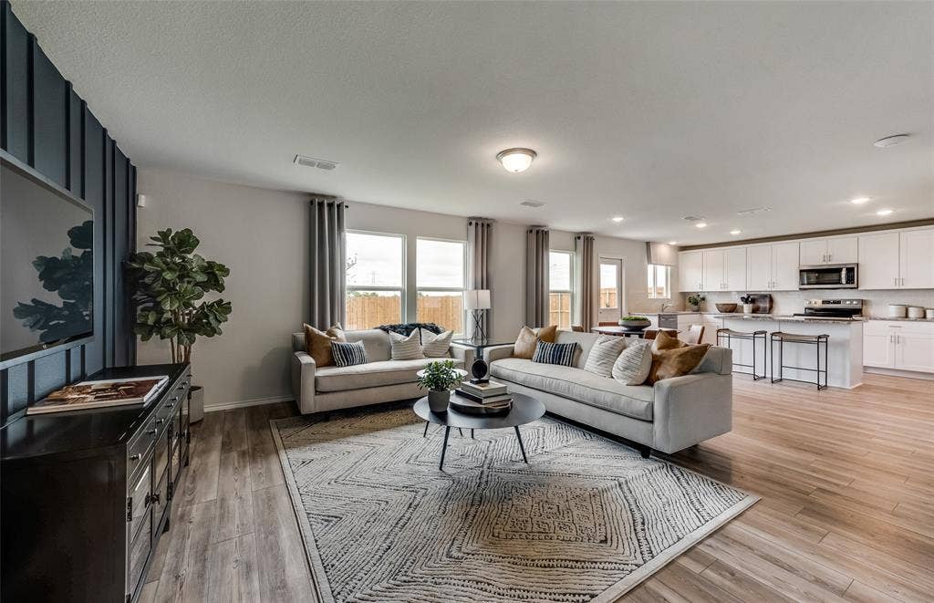 1056 Clear Dusk Lane, Forney, TX 75126 *Model Representation - Gathering room with view of main living areas