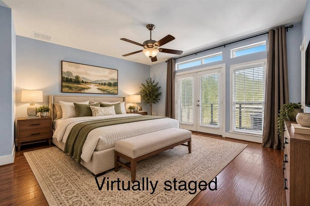 Virtually Staged primary bedroom