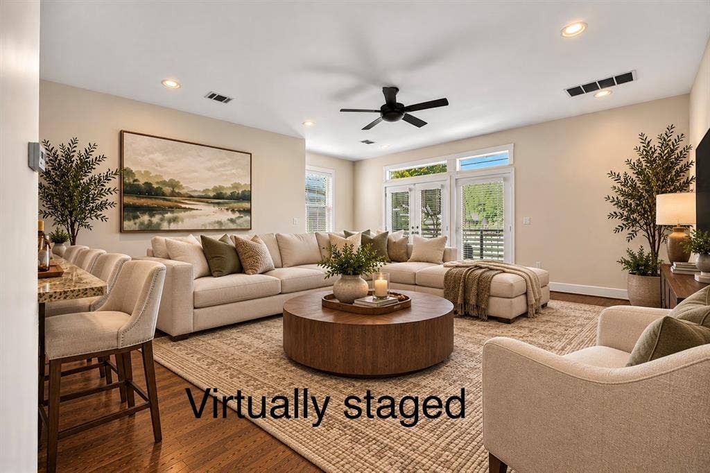 Virtually staged