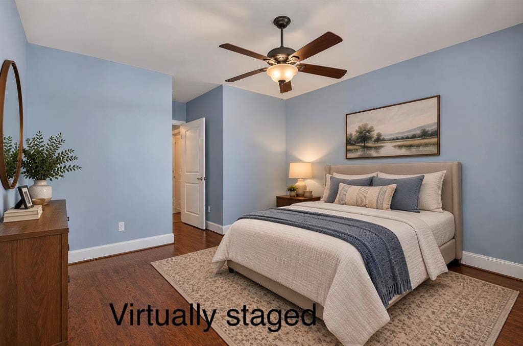Virtually staged as bedroom