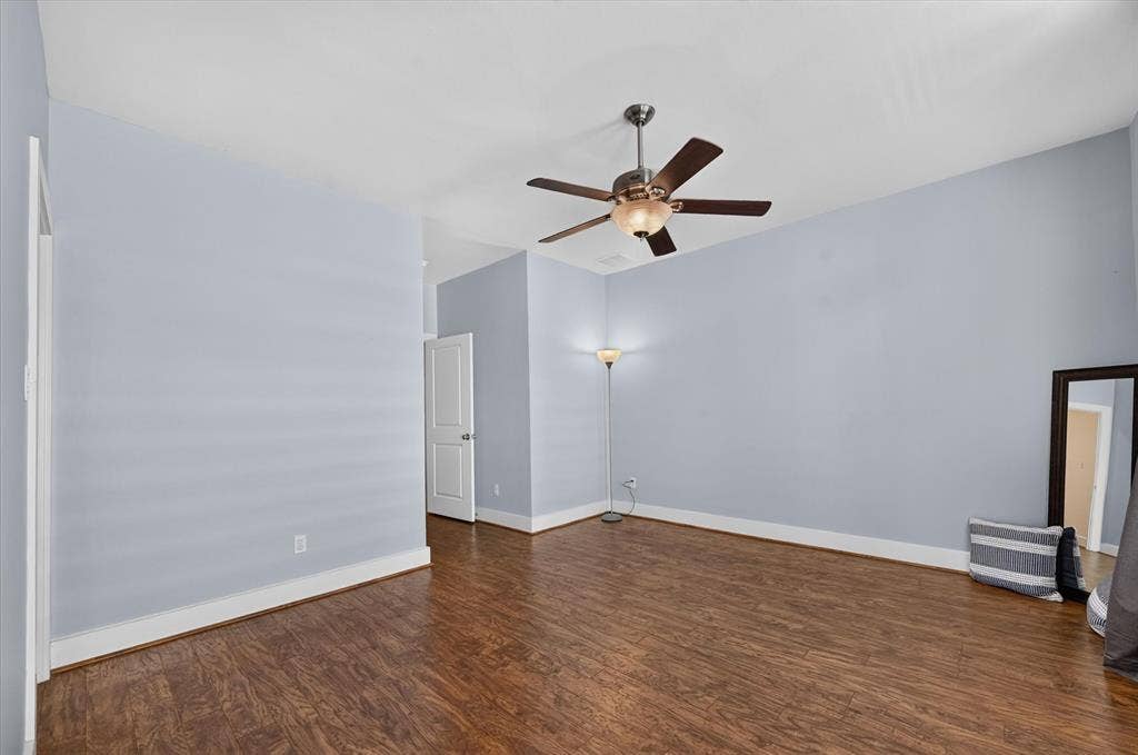 Large primary bedroom with ensuite bath